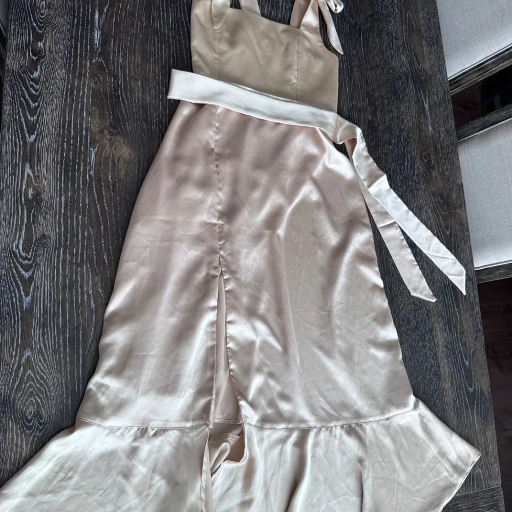 SHOW ME YOUR MUMU CHAMPAGNE BRIDESMAID DRESS - Picture 4 of 4